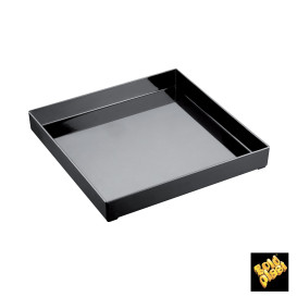 Podnos Plastový Tray Černá 30x30cm (1 Kousky)