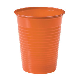 Plastové Kelímek PS Oranžový 200ml Ø7cm (50 Kousky)