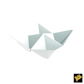 Misky pro Ochutnávky Origami PS Bílý 103x103mm (25 Kousky)