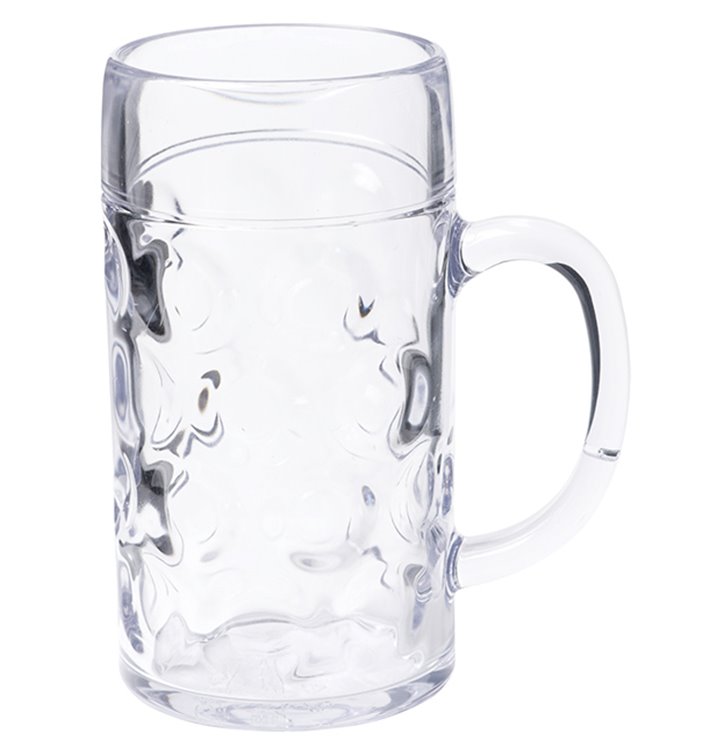 Karafa Opakovaně Použitelné SAN na Pivo Ø105mm 1000ml (6 Kousky)