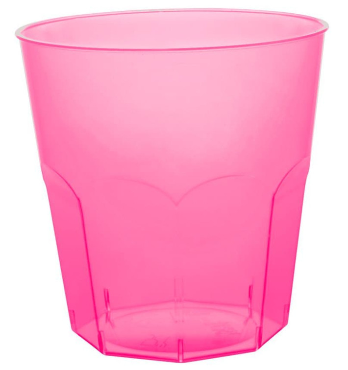 Plastové Kelímek Fuchsie Průhledný PS Ø73mm 220ml (1000 Kousky)