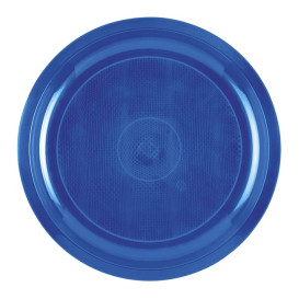 Plastové Talíř Modrý Mediterraneo Round PP Ø290mm (25 Kousky)