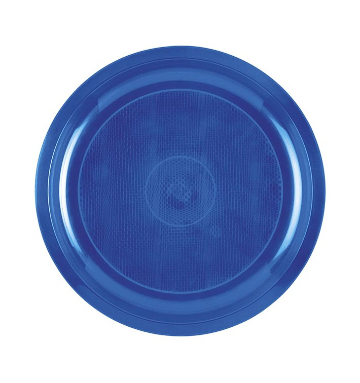 Plastové Talíř Modrý Mediterraneo Round PP Ø290mm (300 Kousky)