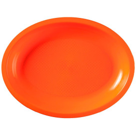 Podnos Oválný Oranžový Round PP 255x190mm (600 Kousky)