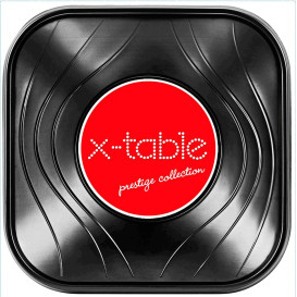 Plastové Misky PP Čtvercový " X-Table " Černá 18x18cm (8 Kousky)