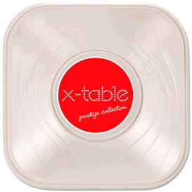 Plastové Misky PP Čtvercový " X-Table " Perla 18x18cm (8 Kousky)