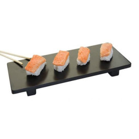 Bambusový Podnos Černá na Sushi 30x11x2,5cm (1 Kousky)