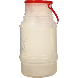 Karafa Průhledný Průsvitný s Ouškem a Víčko 1000 ml (50 Kousky)