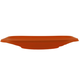 Plastové Talíř PP " X-Table " Čtvercový Oranžový 180mm (120 Kousky)