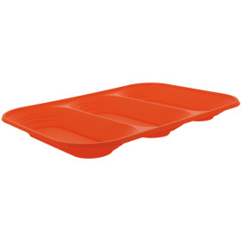 Podnos Plastový PP " X-Table " 3 Vrstvami Oranžový 330x230mm (2 Kousky)