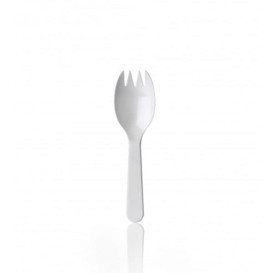 Plastová Vidlička Spork PS 98mm (1000 Kousky)