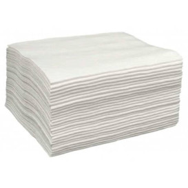 Disposable Spunlace Towel for Manicure Pedicure White 40x80cm 43g/m² (25 Units) 