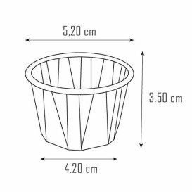 Miska Papírové Skládané 60ml (250 Kousky)