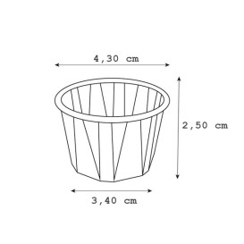 Miska Papírové Skládané Kraft 30ml (250 Kousky)