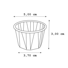 Miska Papírové Skládané 37ml (250 Kousky)