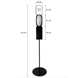 Support for Automatic Dispenser of Soap and Disinfectant Gel (1 Unit) 