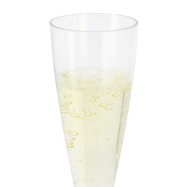 Plastové Sklenice Cava s Černou Bílý 140ml 2P (400 Kousky)