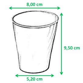 Plastové Kelímek PP " X-Table " Zlato 320ml (128 Kousky)