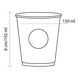 Kartonové Kelímek Cupmatic 6Oz/192ml Ø7,0cm (100 Kousky)