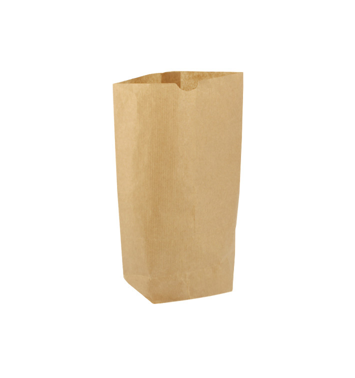 Paper Bag with Hexagonal Base Kraft 17x22cm (1000 Units)