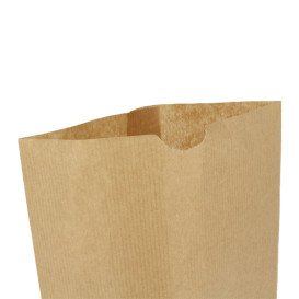 Paper Bag with Hexagonal Base Kraft 17x22cm (1000 Units)