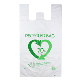 Plastové Tašky Košilky 70% Recyklované 70x80cm 50µm 50µm (50 Ks)