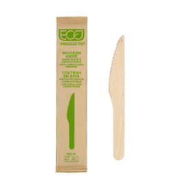 Nůž Jednorázové Dřevo Balené 16,5cm (500 Ks)