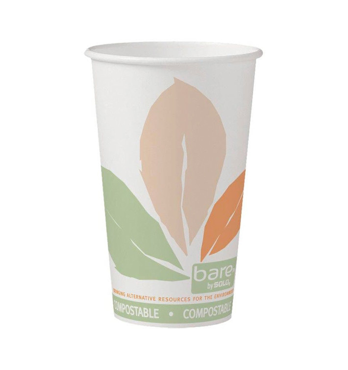 Kartonové Kelímek PLA Bare 16 Oz/500ml Ø8,9cm (50 Ks)