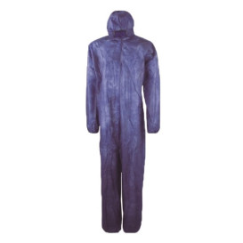 Kombinéza z Netkané Textilie PP s Kapucí na zip Velikost XL Modrý (1 Ks)