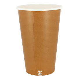 Papírový Kelímek Bez Plastů 16 Oz/480ml "Karamel" Ø9cm (1.000 Ks)