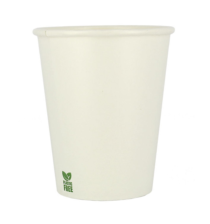 Papírový Kelímek Bez Plastů 8 Oz/240ml Bílý Ø8cm (50 Ks)