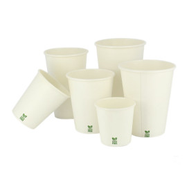 Papírový Kelímek Bez Plastů 8 Oz/240ml Bílý Ø8cm (50 Ks)