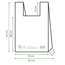 Mikrotenová Taška Home Compost “Classic” 30x40cm (2.000 Ks)