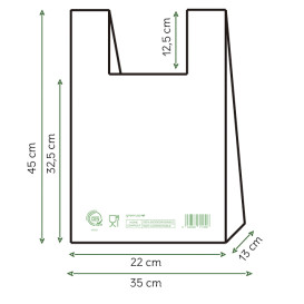 Mikrotenová Taška Home Compost “Classic” 35x45cm (100 Ks)