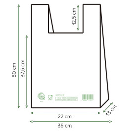 Mikrotenová Taška Home Compost “Classic” 35x50cm (100 Ks)