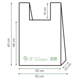 Mikrotenová Taška Home Compost “Classic” 50x60cm (100 Ks)