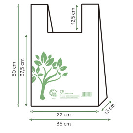 Mikrotenová Taška Home Compost “Be Eco!” 35x50cm (100 Ks)