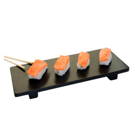 Bambusový Podnos Černá na Sushi 30x11x2,5cm (1 Ks)