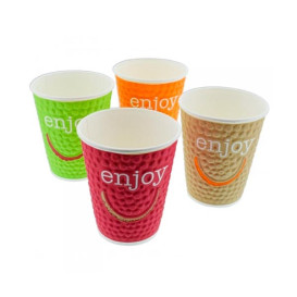 Kartonové Kelímek 9 Oz/270ml " Enjoy " Ø8,0cm (30 Kousky)