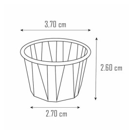 Miska Papírové Skládané Kraft 22ml (250 Ks)