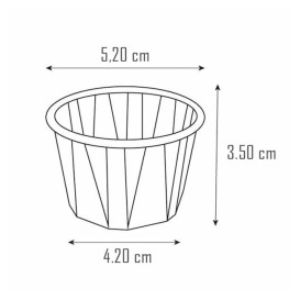 Miska Papírové Skládané Kraft 60ml (5000 Ks)