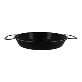 Mini Paella Černá pro Ochutnávky PP 150mm (6 Ks)