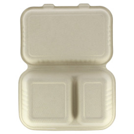 Menu Box z Cukrové Třtiny 2 Vrstvy 225x165x64mm (500 Ks)