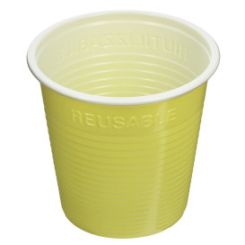 Plastové Kelímek PS Dvoubarevná Žlutá 230 ml (30 Ks)