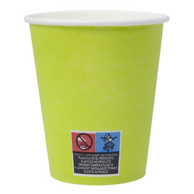 Papírový Kelímek Bez Plastů 9 Oz/250ml "Colors" Zelený Ø8cm (20 Ks)