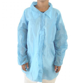 Šaty pro Děti Modrý z Netkané Textilie PP na Suchý Zip bez Kapsy (50 Ks)