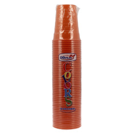 Plastové Kelímek PS Oranžový 200ml Ø7cm (50 Ks)