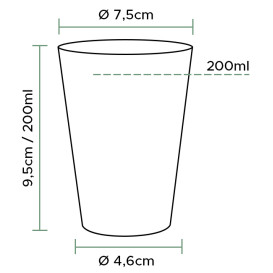 Kelímek Vstřikovaný Kosočtverce PS 200 ml (50 Ks)