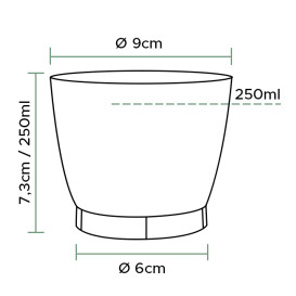 Kelímek Vstřikovaný Cool Cup PS 250 ml (25 Ks)