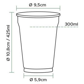 Plastové Kelímek PET 425 ml Ø9,5cm (50 Ks)